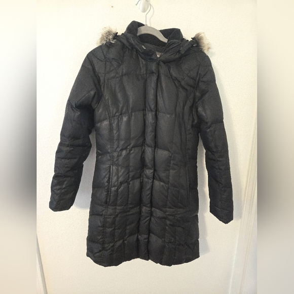 Eddie Bauer Jackets & Blazers - Eddie Bauer Womens Size Small Lodge Down Parka Coat Faux Fur Hood